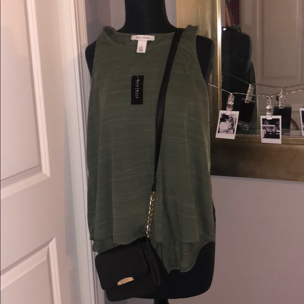 White house black market green space dye tank